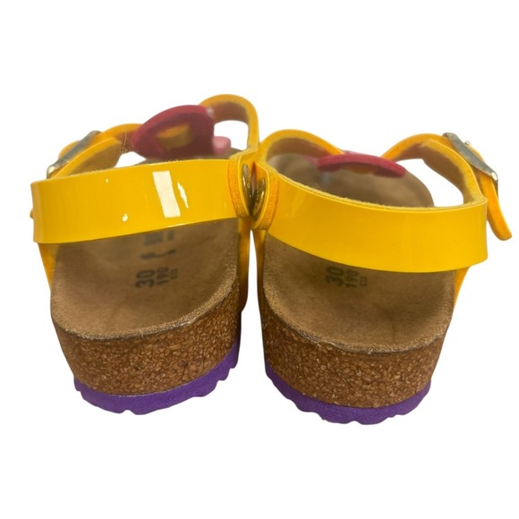 Birkenstock Kids Kairo Sandals Pink Purple Adjustable Strap Rainbow EU 30 Sz 12 - Picture 6 of 8